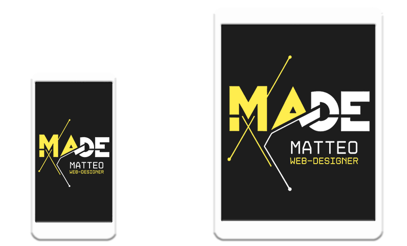 mockup logo su smartphone e tablet