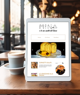 sito web responsive, blog di cucina